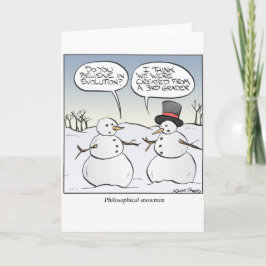 Festiva Tarjeta de felicitación filosófica de Snowen