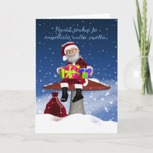 Festiva Tarjeta de felicitación finlandesa del día de