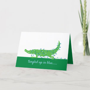 Festiva Tarjeta de felicitación Gator Blues