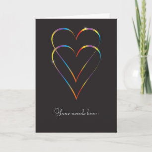 Festiva Tarjeta de felicitación gay del amor