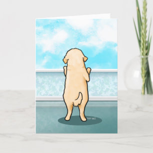 Festiva Tarjeta de felicitación Golden Retriever