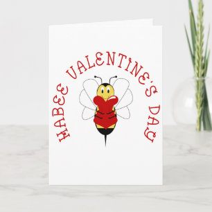 Festiva Tarjeta de felicitación Habee El día de San Valent