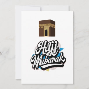 Festiva Tarjeta de felicitación Hajj Mubarak