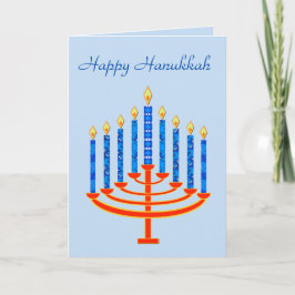 Festiva Tarjeta de felicitación Hanukkah