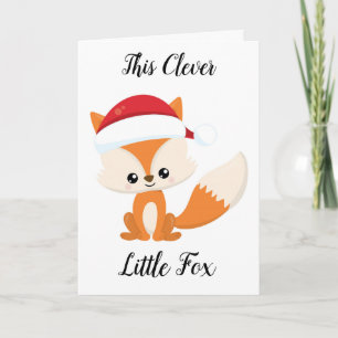 Festiva Tarjeta de felicitación inteligente Whimsical Fox