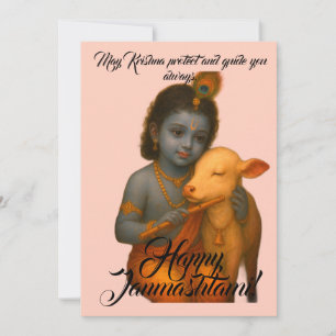 Festiva Tarjeta de felicitación Janmashtami