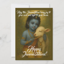Tarjeta de felicitación Janmashtami