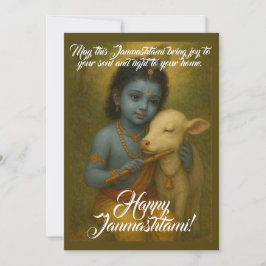 Festiva Tarjeta de felicitación Janmashtami