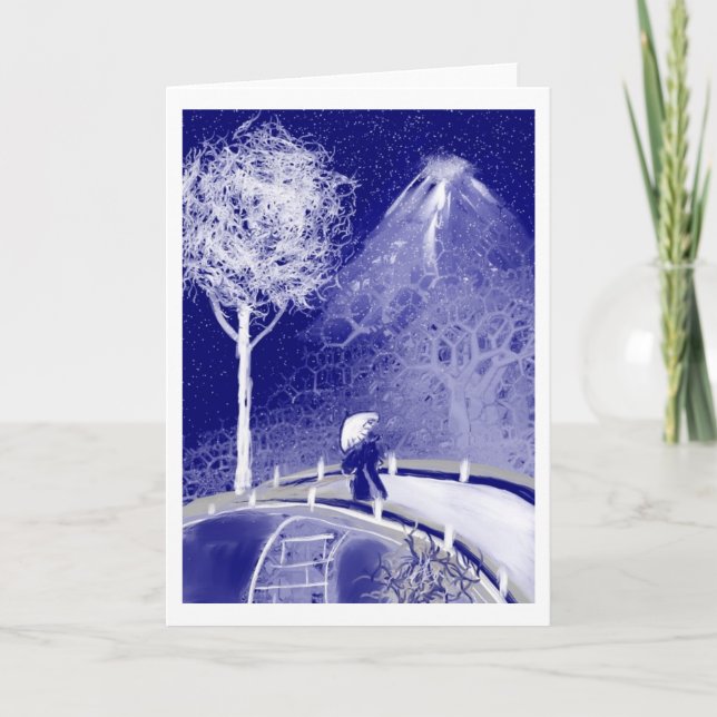 Festiva Tarjeta de felicitación japonesa del arte del (Anverso)