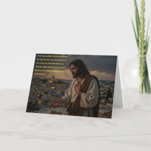 Festiva Tarjeta de Felicitación Jesús Lloró