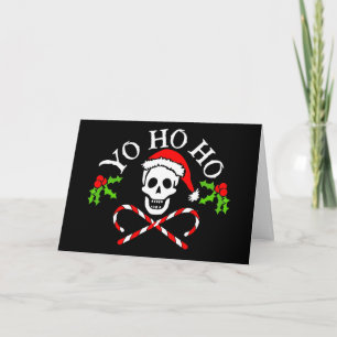 Festiva Tarjeta de felicitación Jolly Roger Holiday