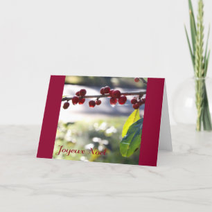 Festiva Tarjeta de felicitación Joyeux Noel