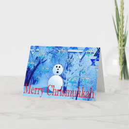 Festiva Tarjeta de felicitación Judao-Cristiana Merry Chri