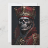 Tarjeta de felicitación King Skeleton