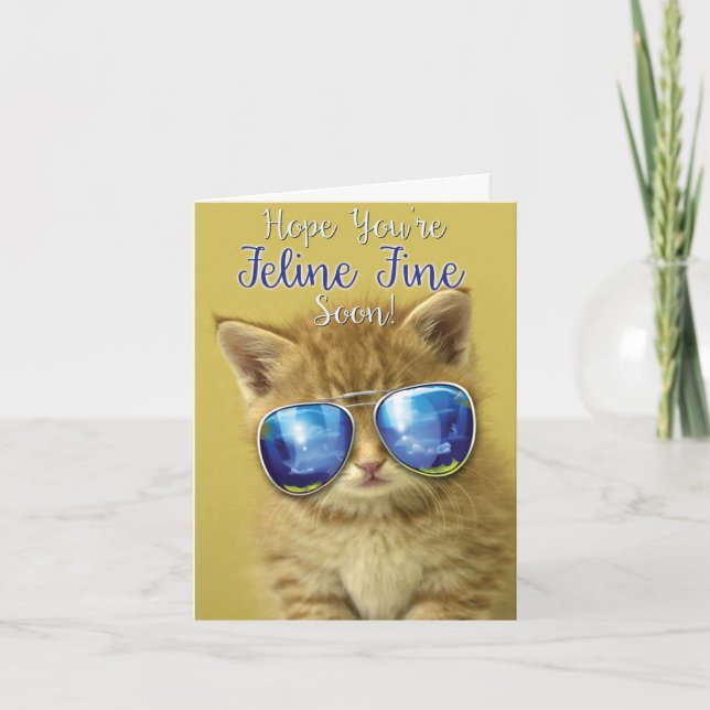 Festiva Tarjeta de felicitación - Kool Kitties (Anverso)