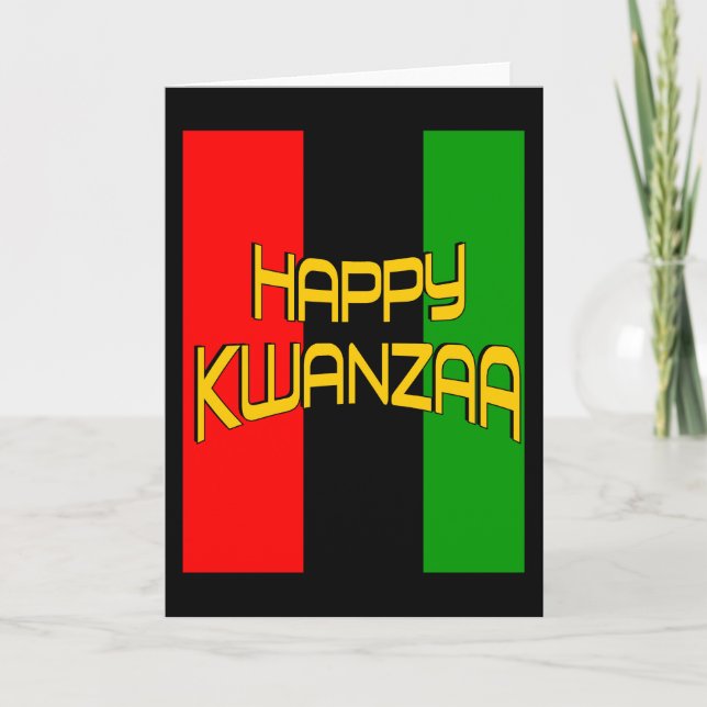 Festiva Tarjeta de felicitación Kwanzaa (Anverso)