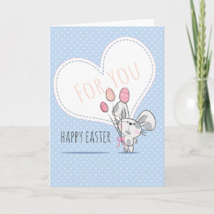 Festiva Tarjeta de felicitación linda de Pascua