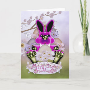 Festiva Tarjeta de felicitación linda del conejito de