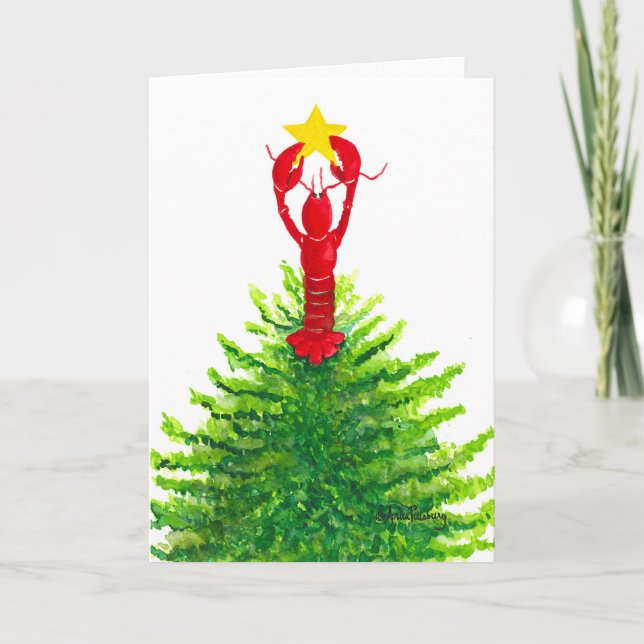 Festiva Tarjeta de felicitación "LOB-STAR" (Anverso)