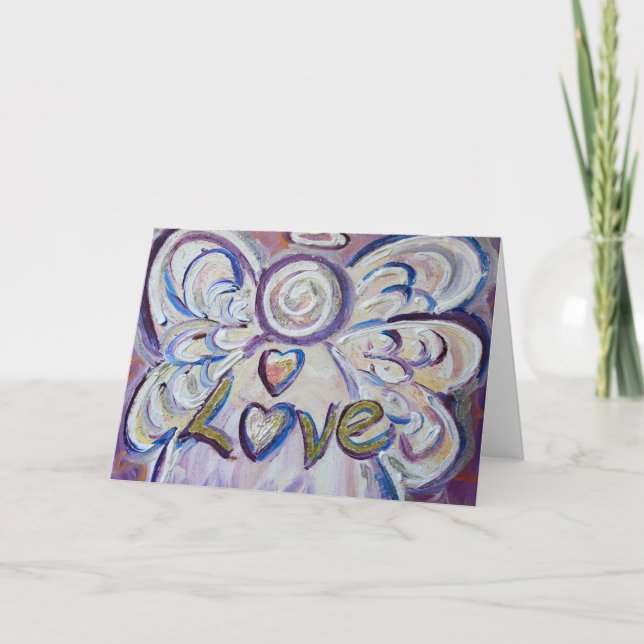 Festiva Tarjeta de felicitación Love Angel (Anverso)