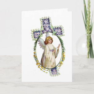 Festiva Tarjeta de felicitación: Mañana de Pascua