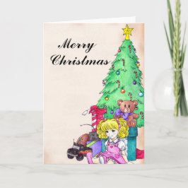 Festiva Tarjeta de felicitación matutina para navidades