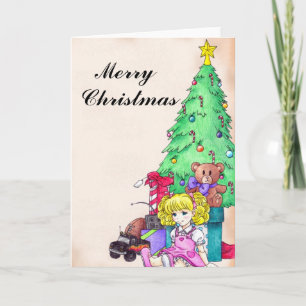 Festiva Tarjeta de felicitación matutina para navidades