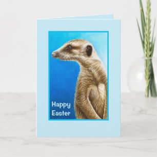 Festiva Tarjeta de felicitación Meerkat Easter