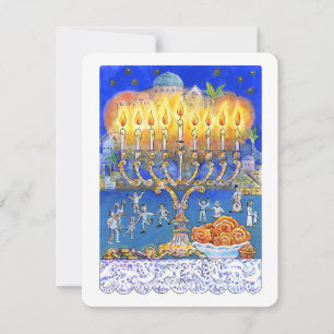 Festiva Tarjeta de Felicitación Menorah – Festival Judío d