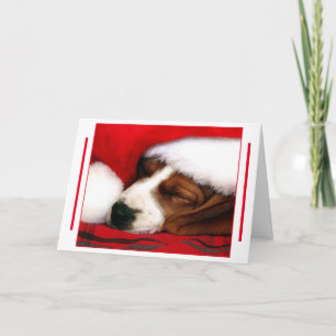 Festiva Tarjeta de felicitación Merry Christmas Puppy -