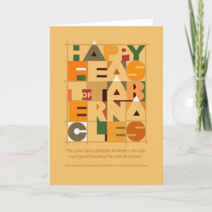 Festiva Tarjeta de felicitación moderna del banquete del