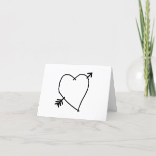 Festiva Tarjeta de Felicitación Muchos Corazones