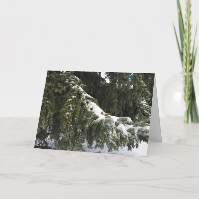 Festiva Tarjeta de felicitación navideña (Anverso)