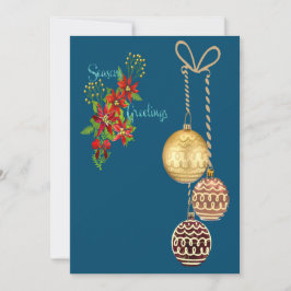 Festiva Tarjeta de Felicitación Navideña