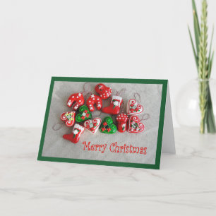 Festiva Tarjeta de felicitación navideña