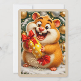 Festiva Tarjeta de Felicitación Navideña