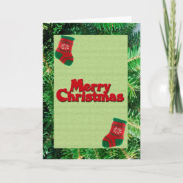 Festiva Tarjeta de felicitación navideña