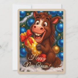 Festiva Tarjeta de Felicitación Navideña