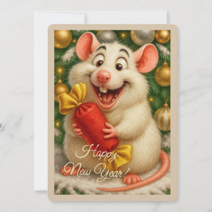 Festiva Tarjeta de Felicitación Navideña