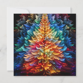 Festiva Tarjeta de felicitación navideña de árbol de Navid