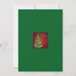 Festiva Tarjeta de felicitación navideña de Feliz