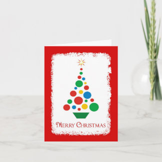 Festiva Tarjeta de felicitación navideña de Feliz