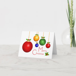 Festiva Tarjeta de felicitación navideña de Feliz