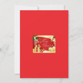 Festiva Tarjeta de felicitación navideña de Feliz