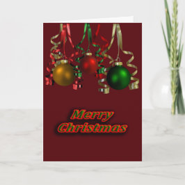 Festiva Tarjeta de felicitación navideña de Feliz