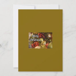 Festiva Tarjeta de felicitación navideña de Feliz