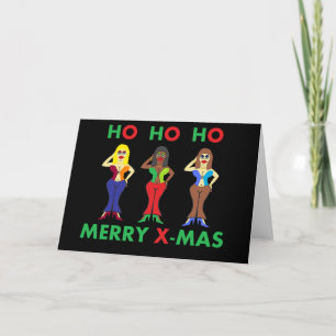 Festiva Tarjeta de felicitación navideña divertida