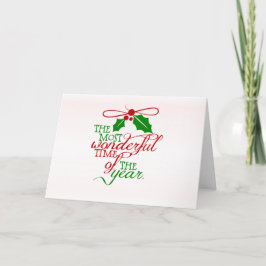 Festiva Tarjeta de felicitación navideña para Navidades ma