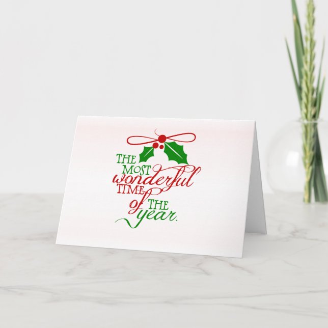 Festiva Tarjeta de felicitación navideña para Navidades ma (Anverso)