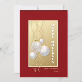 Festiva Tarjeta de Felicitación Navideña Personalizada en